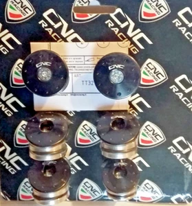 Ducati Monster 821 1200 Frame Plug Caps - Black CNC Racing tt329 - Picture 1 of 2
