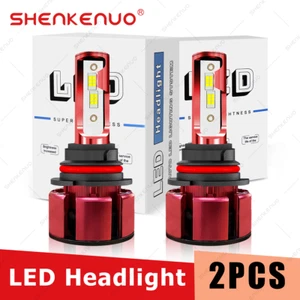 SKN 9007 HB5 LED Headlight Bulbs High Low Beam 6000K White Super Bright 2X - Picture 1 of 9