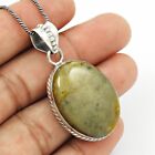 Gift For Mother Pendant Stylish 925 Silver Natural Ocean Jasper Gemstone A30