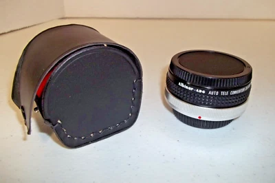 Albinar-ADG Auto 2x Tele-Converter for Canon FD Mint w/Case - Image 1 of 3