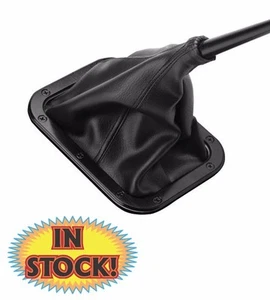 Lokar X70-FMB - Floor Mount Shifter Boot & Rectangle Ring - Black Stainless - Picture 1 of 2