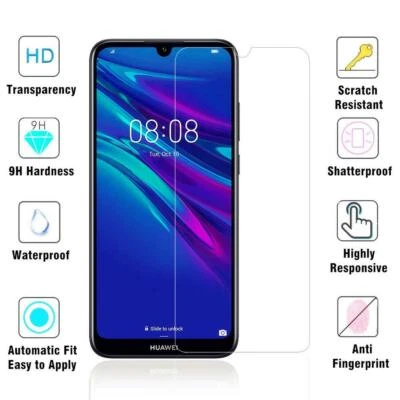 Nuevo protector de pantalla de vidrio templado transparente delgado 9H para Huawei Honor 8A JAT-AL00 Foto 1 de 4