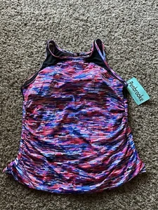 Penbrooke Plus Size Tankini Top Size 22W New With Tags - Picture 1 of 12