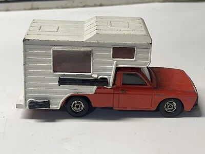 VINTAGE CORGI MAZDA B1600 PICKUP WITH WHITE CAMPER 1:36 GREAT  BRITAIN - Image 1 of 4