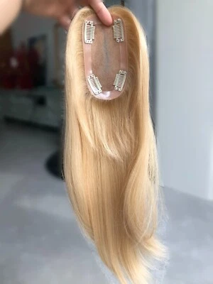 22" Dark Blonde #16 Color European Virgin Hair Topper For Women - Image 1 of 4