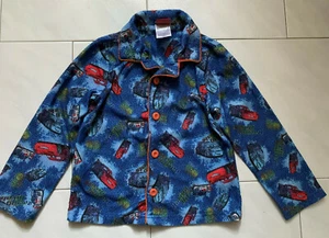 Disney Pixar Cars 2 Pajama Top Shirt Boys Sz 5T Lightning McQueen Shu Todoroki - Picture 1 of 4