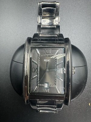 Reloj de cuarzo Relic ZR77109 para hombre tanque rectangular bronce 31 mm - necesita batería Foto 1 de 4