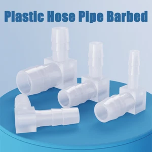 Manguera de plástico tubo púas tipo L 90 grados codo/accesorios reductores tubo adaptador - Imagen 1 de 8