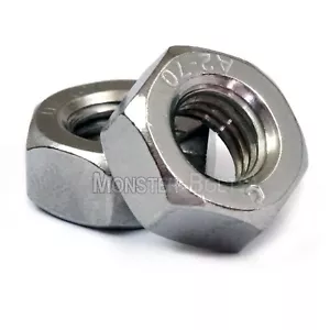 Metrisch Edelstahl Sechskantmuttern DIN 934 M2 M2,5 M3 M3,5 M4 M5 M6 M8 M10 M12 M14 - Bild 1 von 24