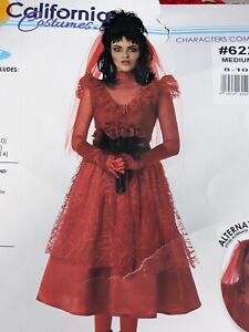 Bride From Hell! Beetlejuice Lydia Deetz Inspired Adult Costume Cosplay Size Med
