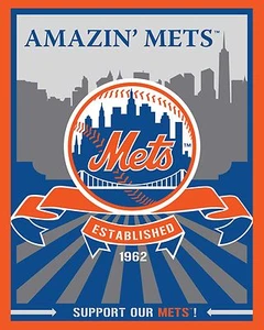Póster de los Mets de Nueva York, foto a color de 8x10 - Imagen 1 de 1