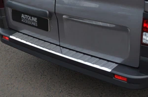 For Vauxhall / Opel Vivaro (2014+) - Chrome Rear Bumper Protector Scratch Guard - Picture 1 of 5