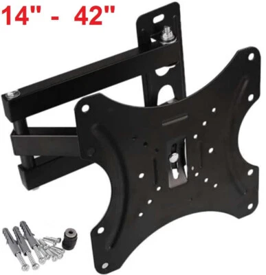STAFFA A MURO PORTA TELEVISORE 14-42 POLLICI BRACCIO MONITOR BRACCIO UNIVERSALE - Immagine 1 di 4