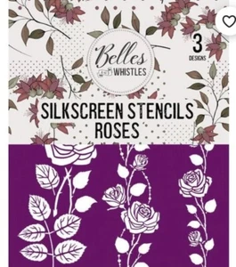 Dixie Belle ROSES Silk Stencil - Picture 1 of 4