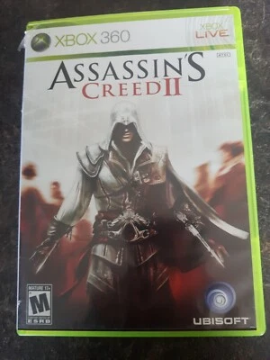 Assassin's  Creed II 2009 Xbox 360 Game Good Condition No Manual - Image 1 of 2