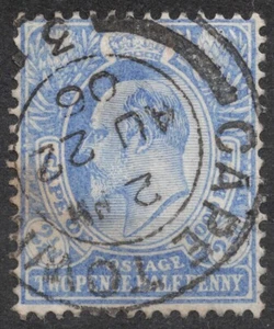 SG73 SN:66 1904 21/2 d CABO DE BUENA ESPERANZA Rey Eduardo VII en marco, usado - Imagen 1 de 2