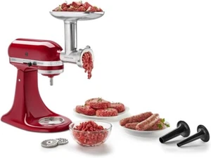 KitchenAid KSMMGA Metal Food Grinder Attachment - Silver, Sealed - Picture 1 of 6