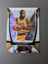 2009-10 Panini Certified Immortals James Worthy Auto /25 Gold #170 Autograph