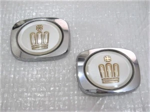 Genuine Toyota Crown JZS171 JZS175 Left and Right Pillar Emblem Badges set - Picture 1 of 5