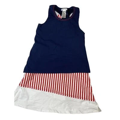 SALE! BONNIE JEAN BABY Red, White, & Blue Girls Dress w/ Bow, Razor Back NWT $35 - Image 1 of 4