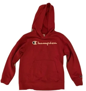 Champion Red Hoodie Size 10/12 - Picture 1 of 7