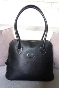 MULBERRY Bayswater Handbag Tote Bag Leather Black Women Used - Picture 1 of 11