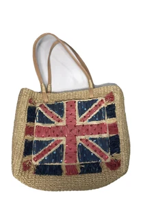Sommer Strand Party/Amanda Smith gewebte Stroh Handtasche Schultertasche (leicht gebraucht) - Bild 1 von 9