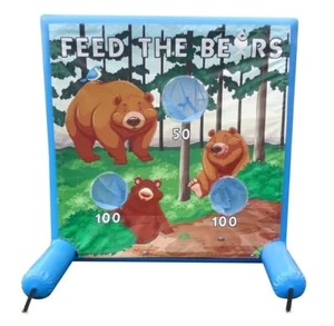 Interactive Sealed Inflatable Air Frame Game Feed the Bears Event Party Carnival - Picture 1 of 8