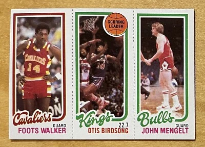 1980-81 Topps Basketball Foots Walker/Otis Birdsong/John Mengelt NM-MT - Image 1 of 2
