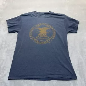 NRA Shirt Mens Large L Gray Graphic Front Short Sleave Gun Rifle - Picture 1 of 12