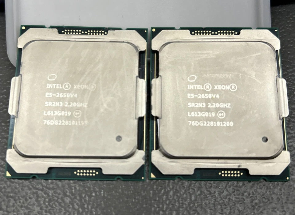 2x Intel Xeon E5-2650 v4 SR2N3 2.20GHz 12-Core 30MB LGA2011-3 CPU Processor - Image 1 of 1