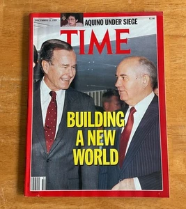 Time Magazine December 11, 1989 Building a New World No Label Newsstand - Imagen 1 de 2