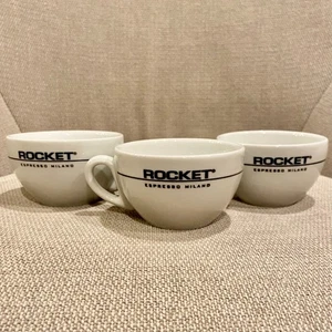 Set of 3 Rocket Espresso Milano Coffee Cups - Made in Italy - IPA - Picture 1 of 7