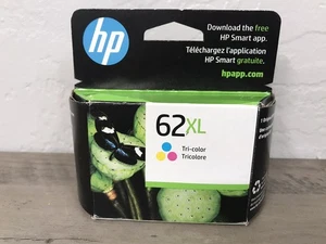 HP 62XL (C2P07AN) Tri-Color Ink Cartridge September 2025 Sealed New - Picture 1 of 3
