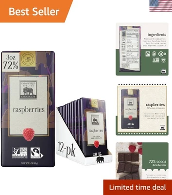 Apoyo a la vida silvestre: especies en peligro de extinción comercio justo chocolate negro con frambuesas Foto 1 de 4