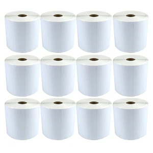 12 Rolls 4x6 Direct Thermal Shipping Labels 450/Roll For Zebra Eltron 2844 ZP450 - Picture 1 of 5