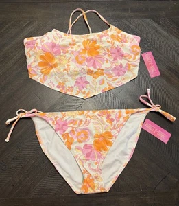 Kohls Ninety Nine Juniors 2 Piece Bathing Suit XL New - Picture 1 of 7