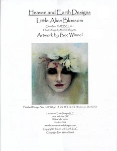 Little Alice Blossom by Heaven and Earth Designs cross stitch pattern - Picture 1 of 1
