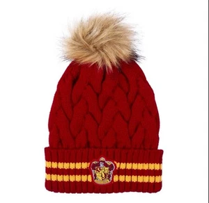 Kids Size HARRY POTTER GRYFFINDOR POMPOM KNIT BEANIE officially licensed 9653 - Picture 1 of 4