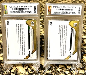 GRADED GEM-MT 10 COOPER FLAGG/KON KNUEPPEL 2025 TOPPS NOW DRAFT NIGHT ROOKIE LOT - Picture 1 of 14