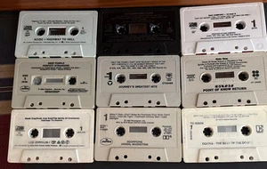 🔥 AC/DC LED Zeppelin Doors Journey Aerosmith Scorpions Tape Cassette Lot - Bild 1 von 3