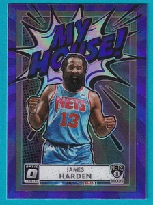 2020-21 Donruss Optic #12 James Harden My House Prizm Brooklyn Nets - Picture 1 of 2