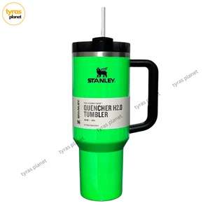 Stanley 40 Oz Quencher H20 FlowState Becher NEONGRÜN - NEU - Bild 1 von 4