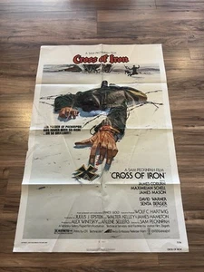 Original CROSS OF IRON Original One Sheet Movie Poster- 1977 - Picture 1 of 15
