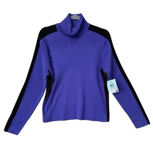 NWT New Marsh Landing Petites Large Long Sleeve Turtle Neck Knit Sweater - Picture 1 of 3