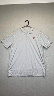 Camisa masculina Texas Longhorns cinza grande Nike Dri-FIT polo NCAA futebol golfe top - Imagem 1 de 4