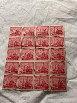 U.S.-(-1934-)-Sc.#736-MARYLAND,300th.ANNIVERSARY BLOCK OF 20 Stamps -MNH#11 - Image 1 of 2