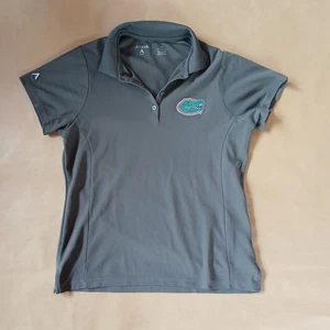 Antigua Florida Alligatoren Poloshirt mittelgrau Golf Kurzarm bestickt - Bild 1 von 7