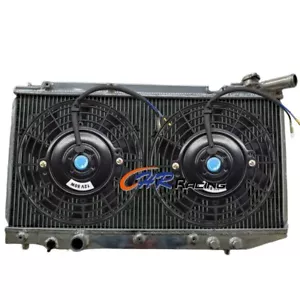 Aluminium Radiator+Fan for 1987-1992 Toyota Corolla AE92 4AGE 1.6L GTI Manual MT - Picture 1 of 5