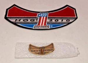 2010 Harley Davidson Owners Group Schweine Weste Jacke Patch Pin Set - Bild 1 von 7